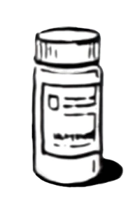 Illustration of a medication bottle